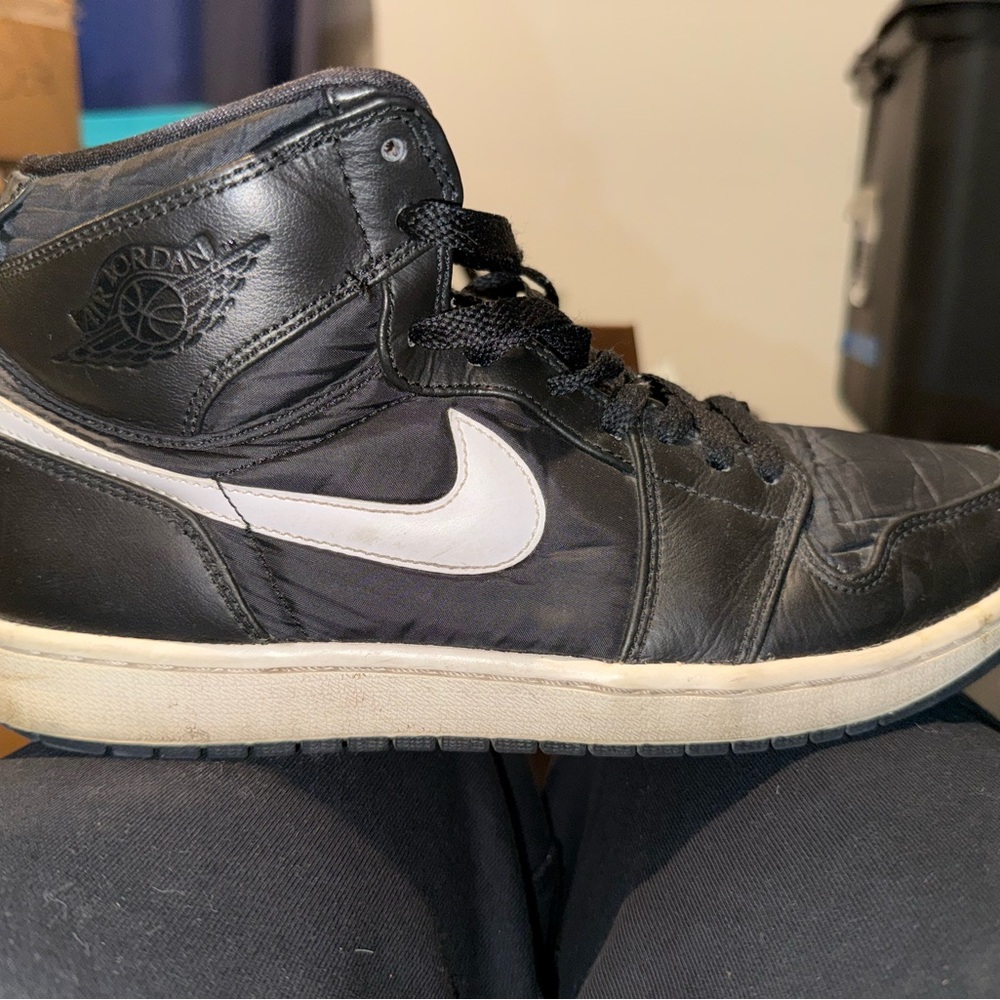 Jordan Retro 1 High Strap Black Ying Yang 342132-003 Size Men’s 10